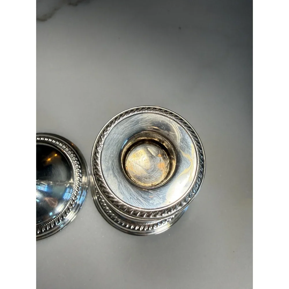 Vintage Sterling Silver Weighted Candlestick Pair • Duchin Creation 5.5